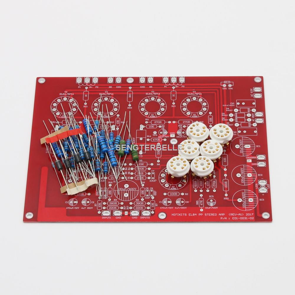 Audio Amplifier Board - HiFi EL84 + ECF80 Stereo Push-Pull-Röhrenverstärkerplatinen-Kit