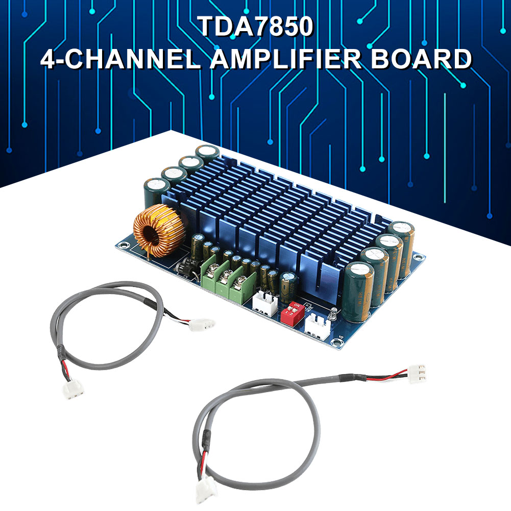 Audio Amplifier Board - XH-M180 TDA7850 Stereo Hochleistungs-Digital-Verstärkerplatine DC 12V