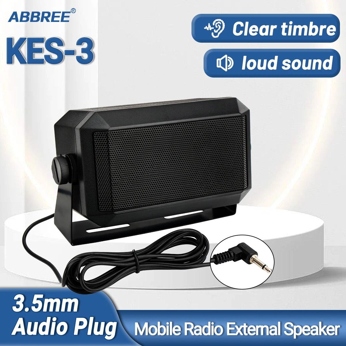 Speaker Terminal - ABBREE Rechteckiger externer Kommunikationslautsprecher, externer Scanner