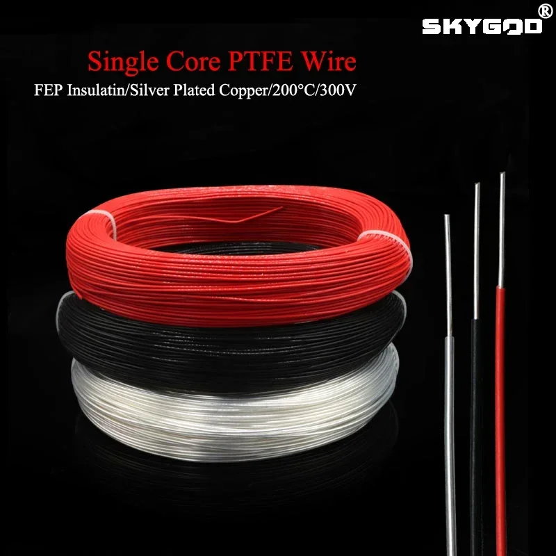 Audio Jumper Wire - 2/5/10/20/50M Single Core PTFE Draht FEP