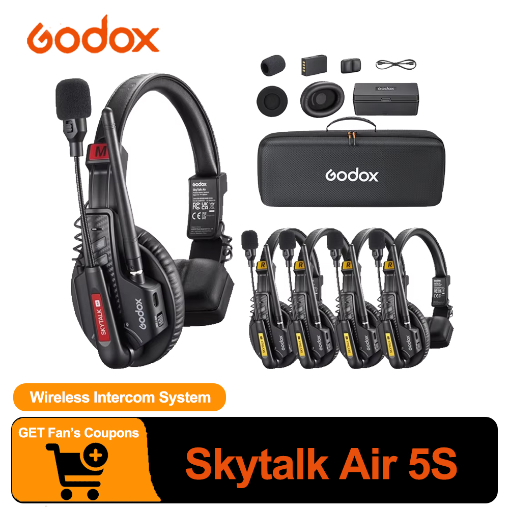 Condenser Microphone Kit - GODOX Skytalk Air 5S 2,4G Vollduplex-Funkkommunikationssystem