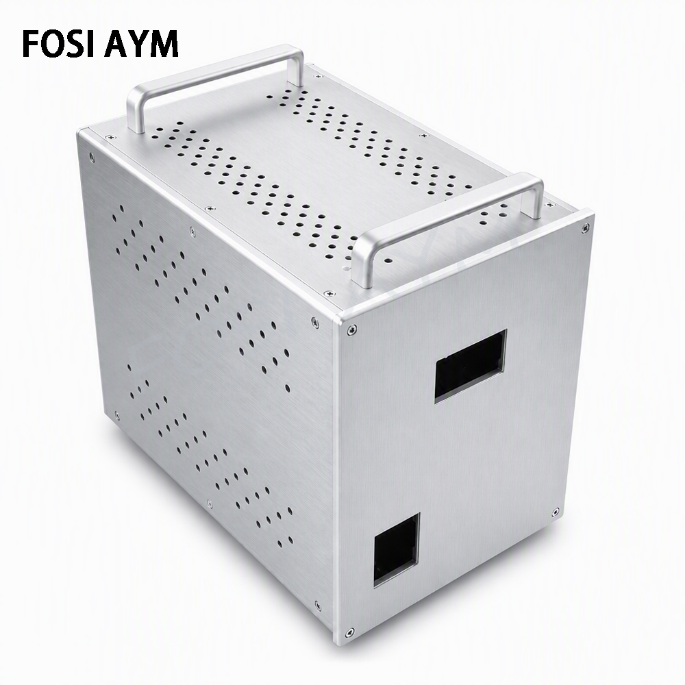 Speaker Enclosure - 240x310x370mmAYM Vollaluminium-Isoliertransformator-Gehäuse, Netzteilgehäuse, HiFi-Audio-DIY-Instrumentengehäuse
