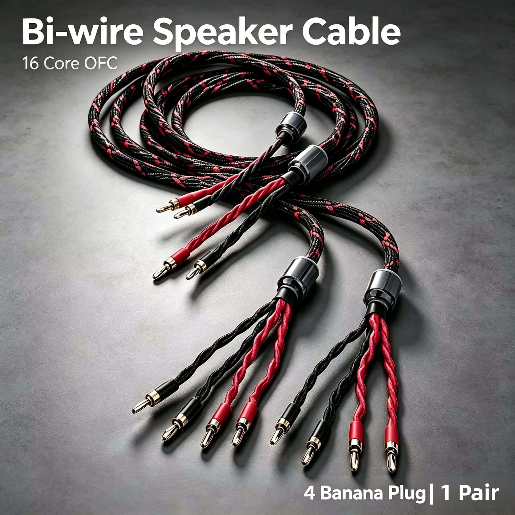 16-adriges OFC Bi-Wire Lautspr – Audio Jumper Wire Bewertung und Preis